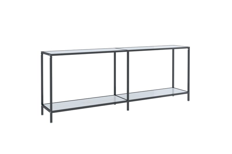 Konsollbord hvit 200x35x75,5 cm herdet glass - Hvit - Møbler - Bord - Avlastningsbord - Konsollbord