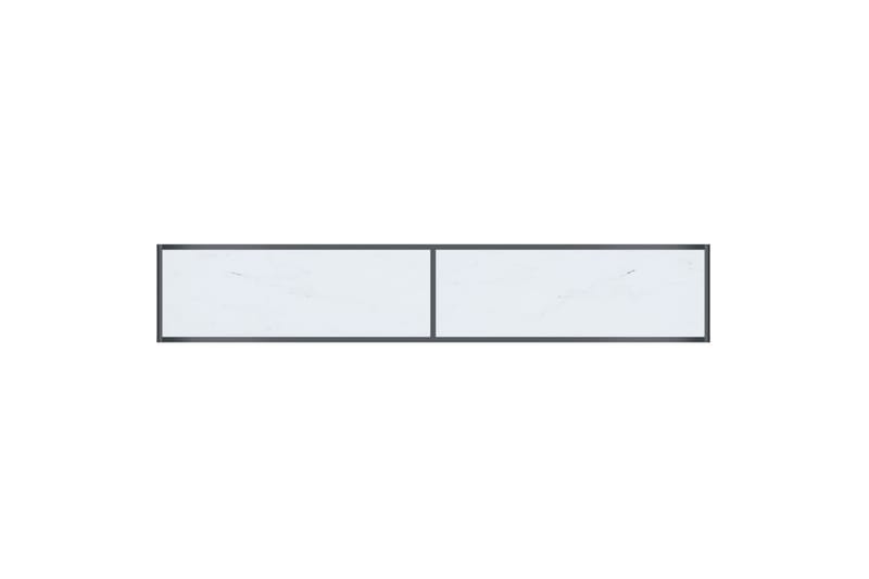 Konsollbord hvit 200x35x75,5 cm herdet glass - Hvit - Møbler - Bord - Avlastningsbord - Konsollbord