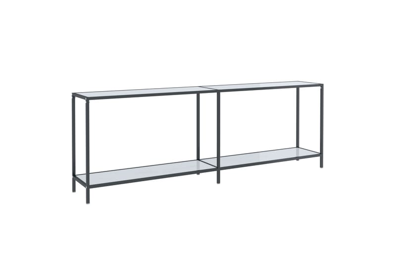 Konsollbord hvit 220x35x75,5 cm herdet glass - Hvit - Møbler - Bord - Avlastningsbord - Konsollbord