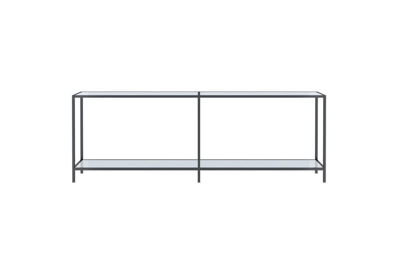 Konsollbord hvit 220x35x75,5 cm herdet glass - Hvit - Møbler - Bord - Avlastningsbord - Konsollbord