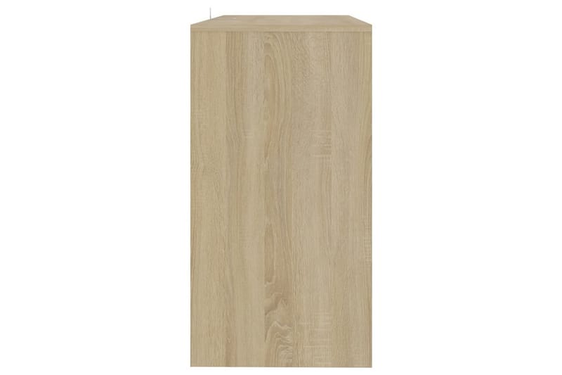 Konsollbord sonoma eik 89x41x76,5 cm stål - Beige - Møbler - Bord - Avlastningsbord - Konsollbord