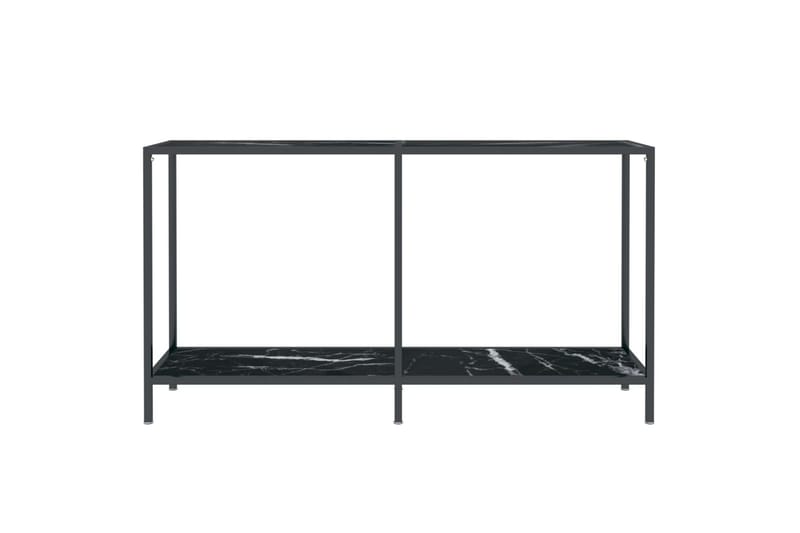 Konsollbord svart 140x35x75,5 cm herdet glass - Svart - Gangbord - Konsollbord