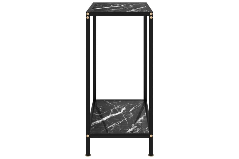 Konsollbord svart 60x35x75 cm herdet glass - Svart - Møbler - Bord - Avlastningsbord - Konsollbord