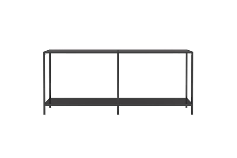 Konsollbord svart 180x35x75,5 cm herdet glass - Svart - Møbler - Bord - Avlastningsbord - Konsollbord