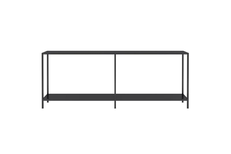 Konsollbord svart 200x35x75,5 cm herdet glass - Svart - Møbler - Bord - Avlastningsbord - Konsollbord