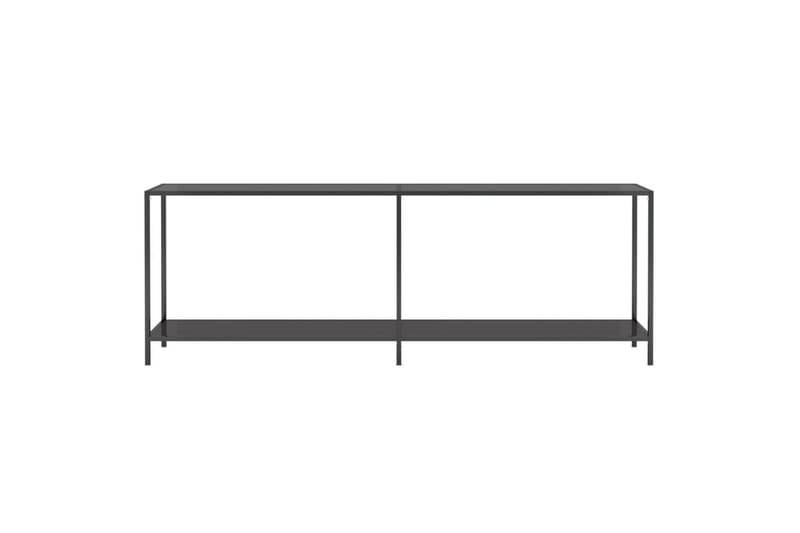 Konsollbord svart 220x35x75,5 cm herdet glass - Svart - Møbler - Bord - Avlastningsbord - Gangbord