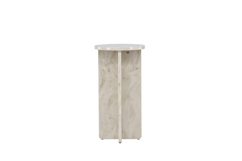 Ålesund Travertin Sidebord 50 cm - Beige - Møbler - Bord - Avlastningsbord - Konsollbord