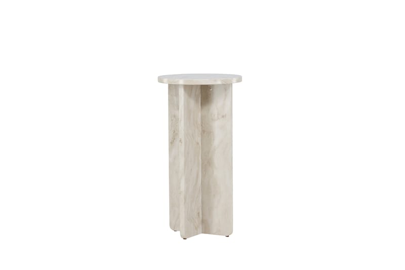 Ålesund Travertin Sidebord 50 cm - Beige - Møbler - Bord - Avlastningsbord - Konsollbord