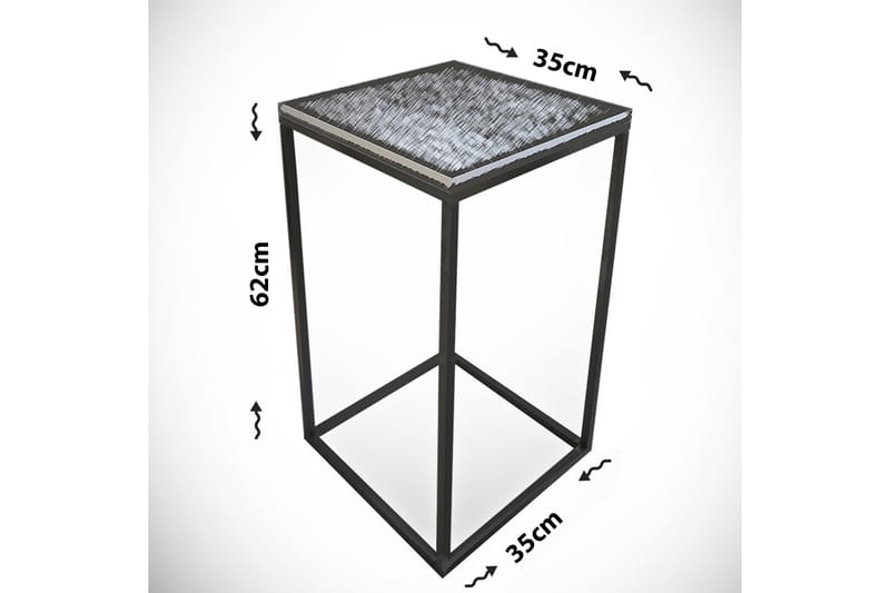 Falan Avlastningsbord 35 cm - Hvit - Møbler - Bord - Avlastningsbord - Lampebord & sidebord