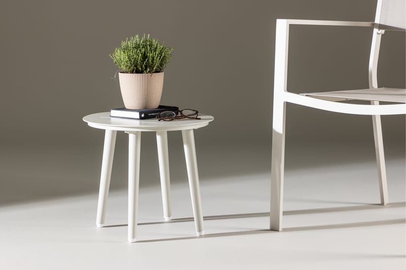 Lina Sidebord 50 cm - Beige - Møbler - Bord - Avlastningsbord - Lampebord & sidebord