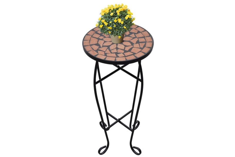 Mosaikk Sidebord Plantebord Terracotta - Møbler - Bord - Avlastningsbord - Lampebord & sidebord