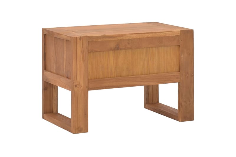 Nattbord 50x30x35 cm heltre teak - Brun - Møbler - Bord - Avlastningsbord - Sengebord & nattbord