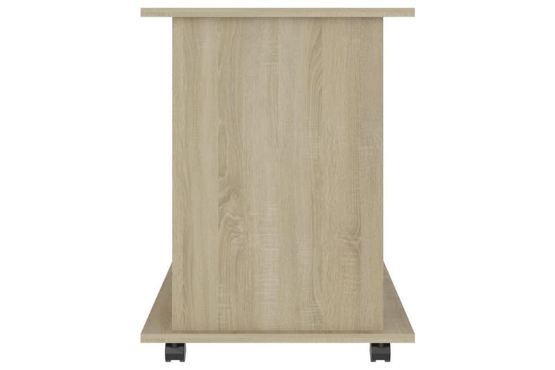 Rulleskap sonoma eik 60x45x60 cm sponplate - Brun - Møbler - Bord - Avlastningsbord - Sengebord & nattbord