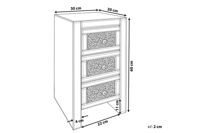 Loray Nattbord 30 cm - Sengebord & nattbord