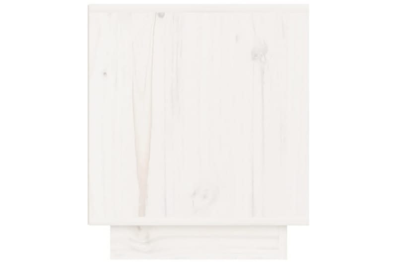 Nattbord 2 stk 40x34x40 cm heltre furu hvit - Hvit - Møbler - Bord - Avlastningsbord - Sengebord & nattbord