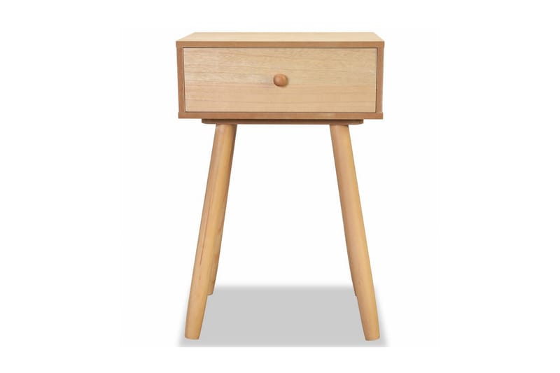 Nattbord 2 stk heltre furu 40x30x61 cm brun - Furu - Møbler - Bord - Avlastningsbord - Sengebord & nattbord