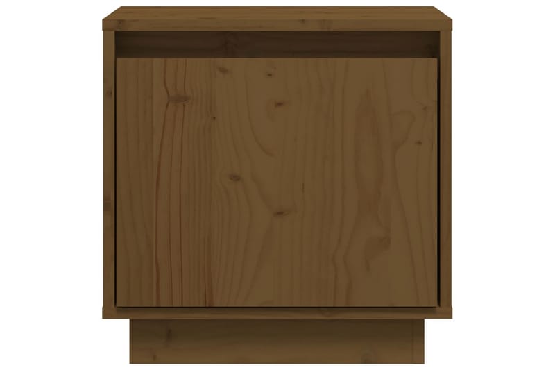 Nattbord 2 stk honningbrun 40x30x40 cm heltre furu - Brun - Møbler - Bord - Avlastningsbord - Sengebord & nattbord