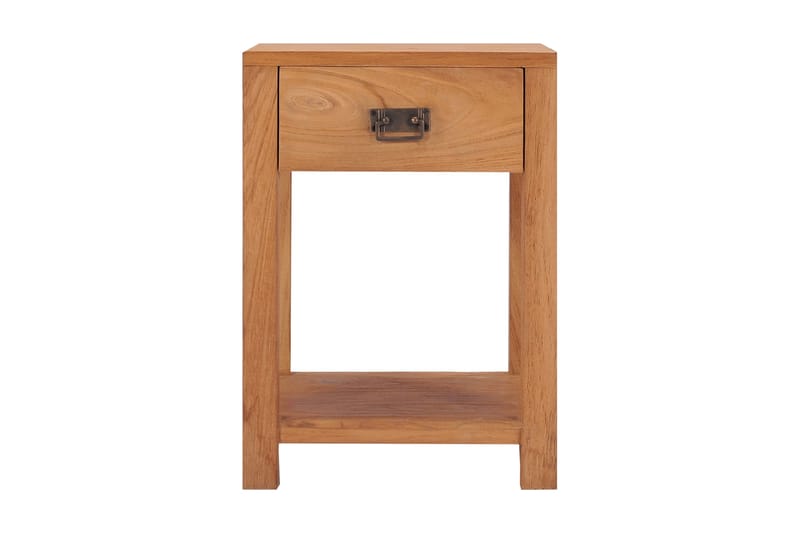 Nattbord 35x35x50 cm heltre teak - Brun - Møbler - Bord - Avlastningsbord - Sengebord & nattbord