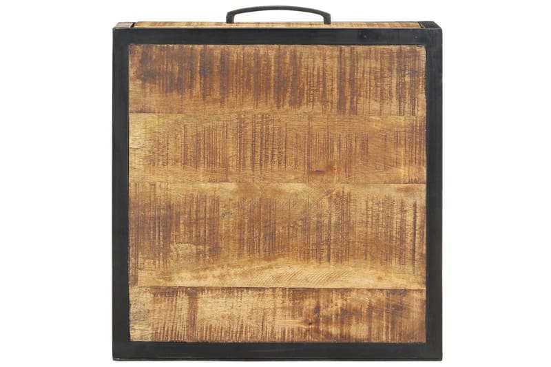 Nattbord 40x40x35 cm grovt mangotre - Brun - Møbler - Bord - Avlastningsbord - Sengebord & nattbord