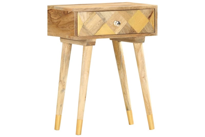 Nattbord 43x30x58 cm heltre mango - Brun - Møbler - Bord - Avlastningsbord - Sengebord & nattbord