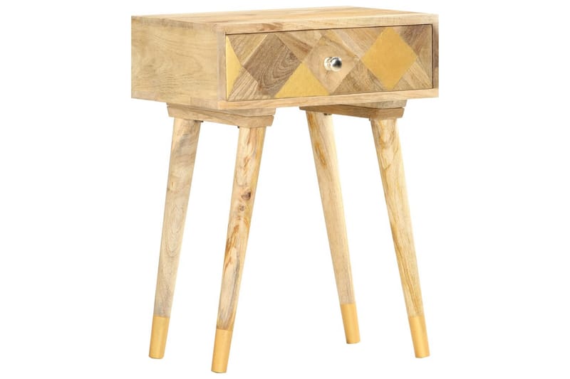 Nattbord 43x30x58 cm heltre mango - Brun - Møbler - Bord - Avlastningsbord - Sengebord & nattbord