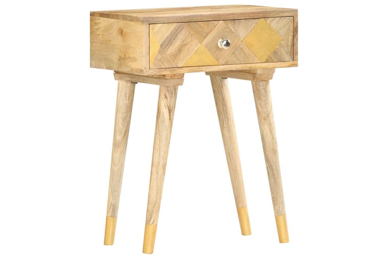 Nattbord 43x30x58 cm heltre mango - Brun - Møbler - Bord - Avlastningsbord - Sengebord & nattbord