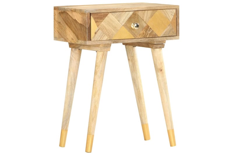 Nattbord 43x30x58 cm heltre mango - Brun - Møbler - Bord - Avlastningsbord - Sengebord & nattbord