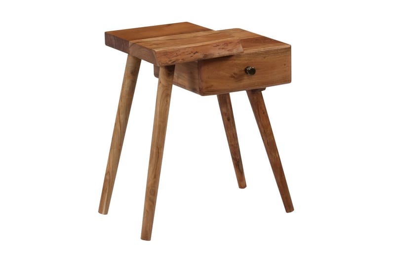 Nattbord heltre akasie 45x32x55 cm - Akasie - Møbler - Bord - Avlastningsbord - Sengebord & nattbord