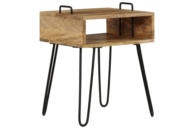 Nattbord heltre mango 40x34x47 cm - Møbler - Bord - Avlastningsbord - Sengebord & nattbord