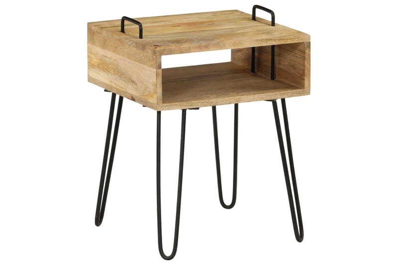 Nattbord heltre mango 40x34x47 cm - Møbler - Bord - Avlastningsbord - Sengebord & nattbord