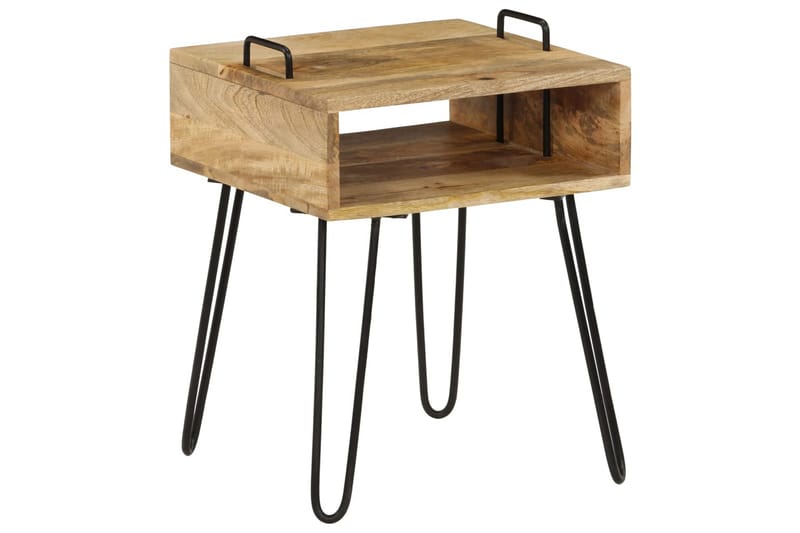 Nattbord heltre mango 40x34x47 cm - Møbler - Bord - Avlastningsbord - Sengebord & nattbord