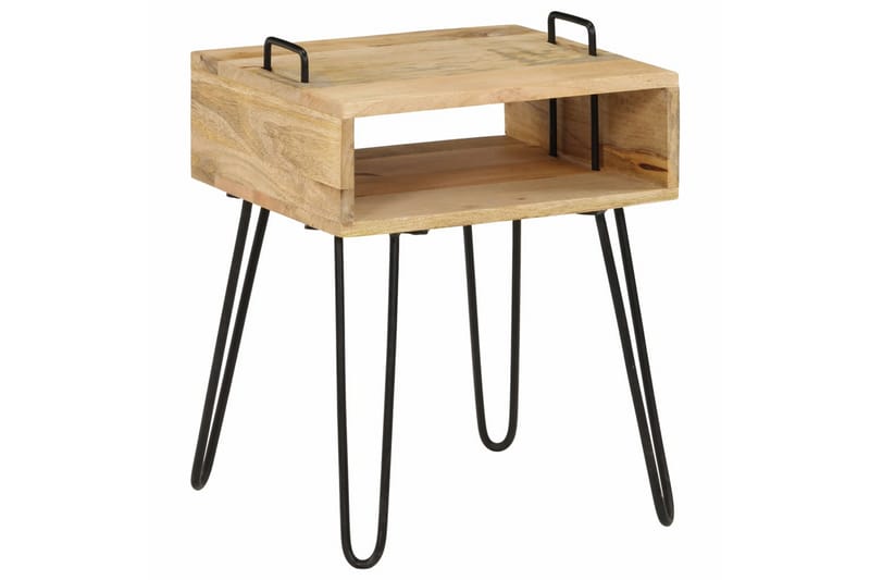 Nattbord heltre mango 40x34x47 cm - Møbler - Bord - Avlastningsbord - Sengebord & nattbord