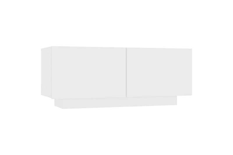 Nattbord hvit 100x35x40 cm sponplate - Hvit - Møbler - Bord - Avlastningsbord - Sengebord & nattbord