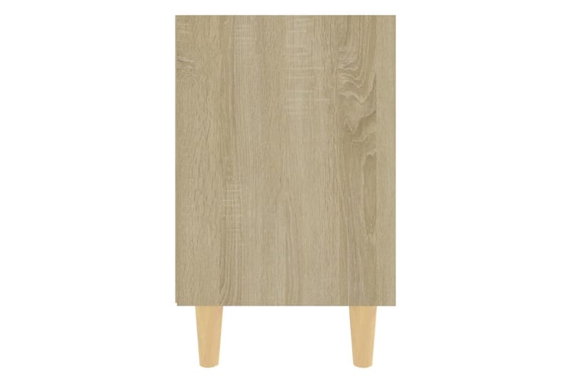 Nattbord med ben i heltre 2 stk sonoma eik 40x30x50 cm - Brun - Møbler - Bord - Avlastningsbord - Sengebord & nattbord