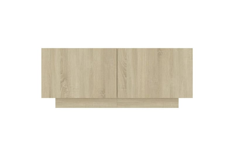 Nattbord sonoma eik 100x35x40 cm sponplate - Brun - Møbler - Bord - Avlastningsbord - Sengebord & nattbord