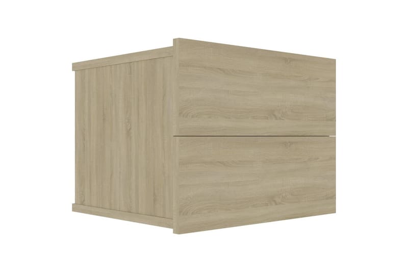 Nattbord sonoma eik 40x30x30 cm sponplate - Beige - Møbler - Bord - Avlastningsbord - Sengebord & nattbord