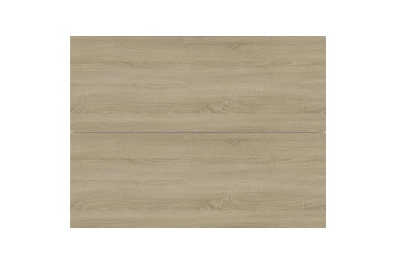 Nattbord sonoma eik 40x30x30 cm sponplate - Beige - Møbler - Bord - Avlastningsbord - Sengebord & nattbord