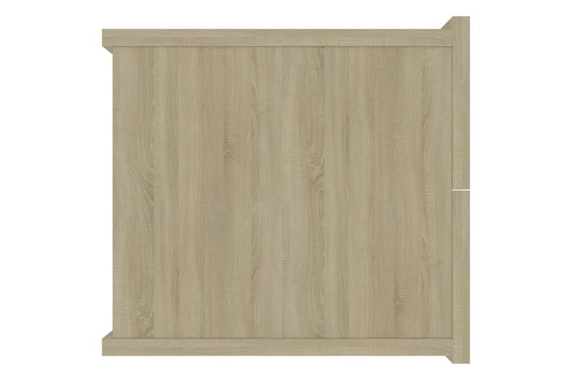 Nattbord sonoma eik 40x30x30 cm sponplate - Beige - Møbler - Bord - Avlastningsbord - Sengebord & nattbord