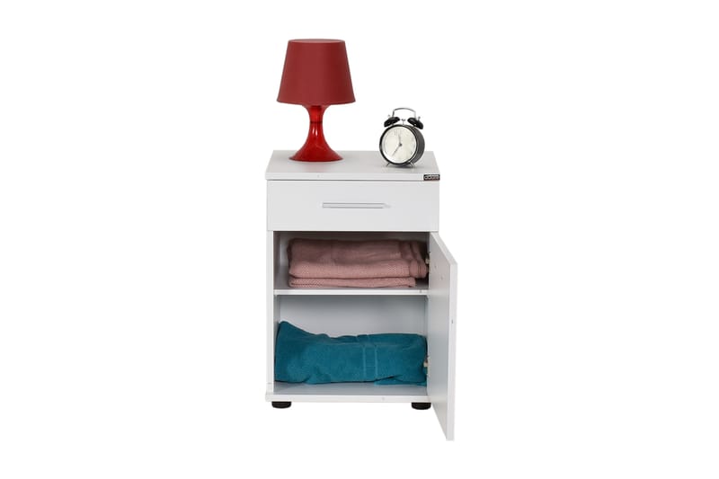 Nightstand Hvit - Møbler - Bord - Avlastningsbord - Sengebord & nattbord