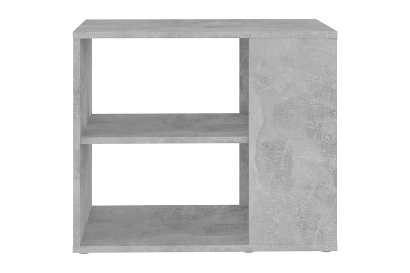 Sideskap betonggrå 60x30x50 cm sponplate - Grå - Sengebord & nattbord