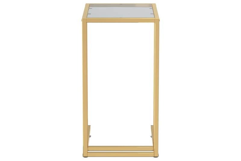 Sidebord for PC svart 50x35x65 cm herdet glass - Svart - Møbler - Bord - Avlastningsbord - Lampebord & sidebord