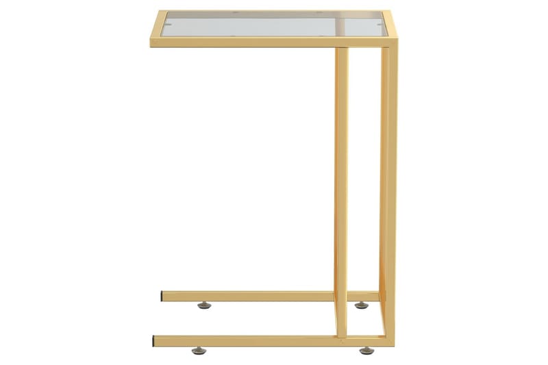 Sidebord for PC svart 50x35x65 cm herdet glass - Svart - Møbler - Bord - Avlastningsbord - Lampebord & sidebord