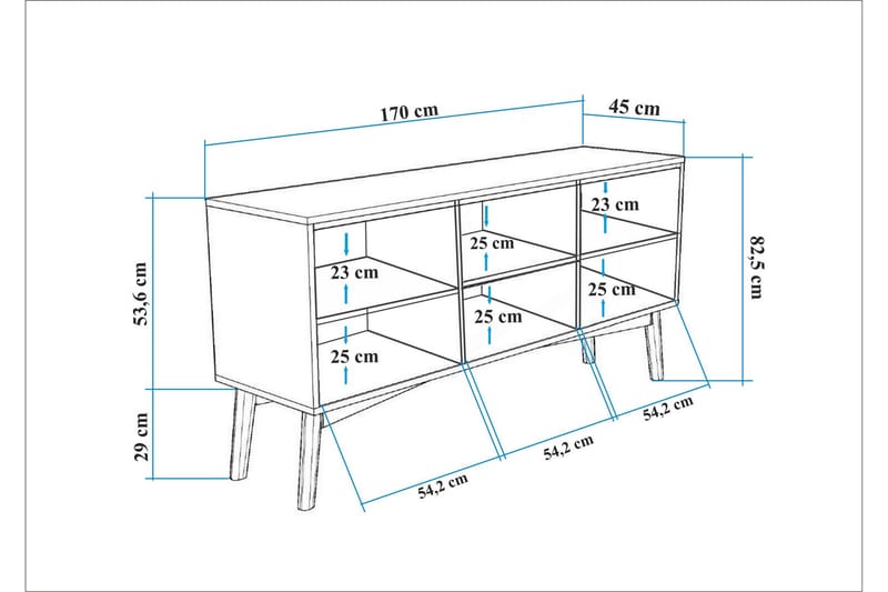 Valsot Konsollbord 170 cm - Brun - Møbler - Bord - Avlastningsbord - Gangbord