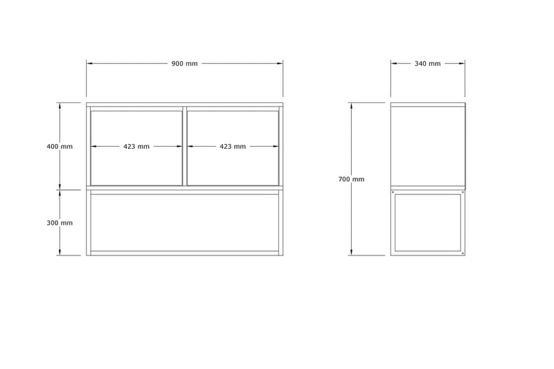 Zermat Konsollbord 90 cm - Beige - Møbler - Bord - Avlastningsbord - Gangbord