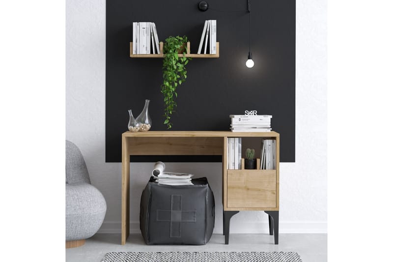 Olla Skrivebord 45x74 cm Brun - Hanah Home - Møbler - Bord - Kontorbord - Skrivebord