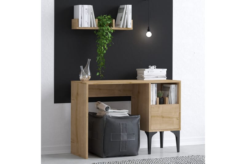 Olla Skrivebord 45x74 cm Brun - Hanah Home - Møbler - Bord - Kontorbord - Skrivebord