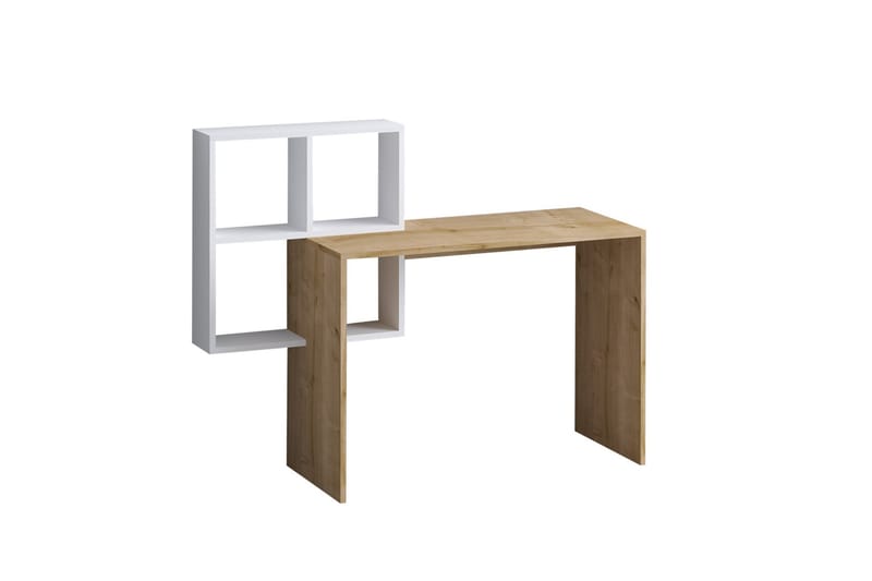 Adell Skrivebord 98x45 cm Hvit/Brun - Hanah Home - Møbler - Bord - Kontorbord - Skrivebord