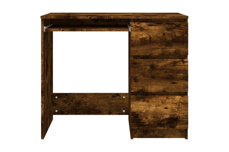 beBasic Skrivebord røkt eik 90x45x76 cm konstruert tre - Brun - Møbler - Bord - Kontorbord - Skrivebord