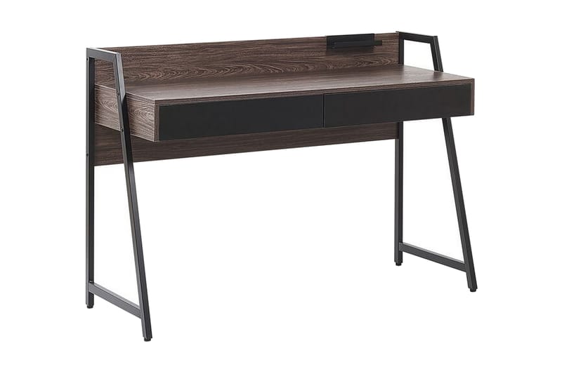 Adalrich Skrivebord 120 cm med Oppbevaring - Mørke Natur - Møbler - Bord - Kontorbord - Skrivebord