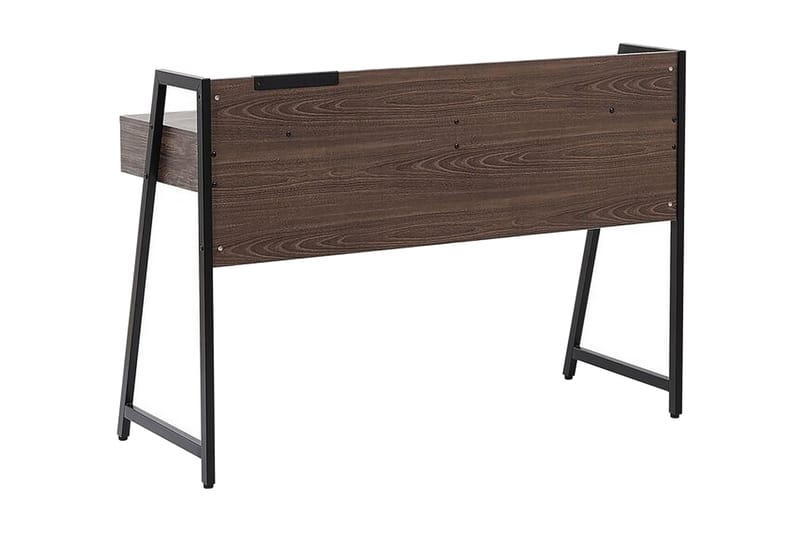 Adalrich Skrivebord 120 cm med Oppbevaring - Mørke Natur - Møbler - Bord - Kontorbord - Skrivebord